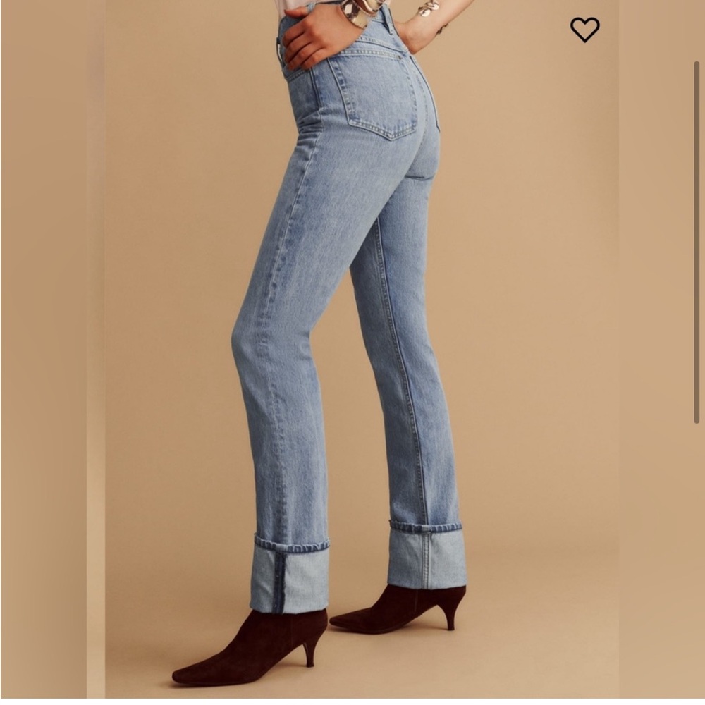 NEW Reformation Banyan High Rise Straight Jeans SZ 24 - Picture 3 of 7